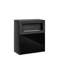 Komoda Camino Uni Czarny/Czarny Połysk