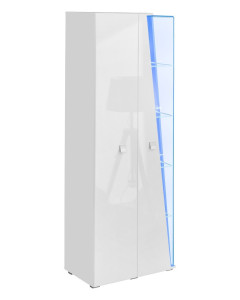 Witryna wysoka Edge Biały/Biały Połysk