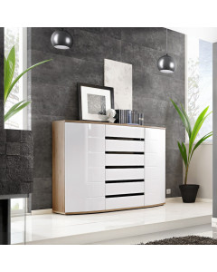 Komoda Ontario San Remo/Biały Połysk