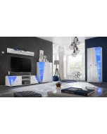 Meblościanka Edge Biały/Biały Połysk