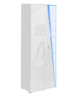 Witryna wysoka Edge Biały/Biały Połysk