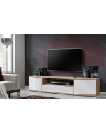 Stolik RTV Ontario II San Remo/Biały Połysk