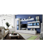 Meblościanka Krone IV Biały/Biały Połysk