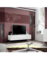 Stolik RTV FLY 30 Biały/Biały Połysk