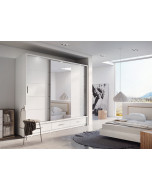 Garderob med skjutdörrar 3d3s med LED belysning Arti AR-01