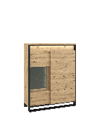 Skåp 2d1s med LED belysning Quant QA-06