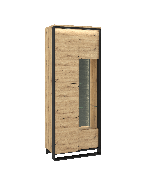 Vitrinskåp 1d1w med LED belysning Quant QA-03