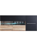 Väggvitrinskåp med LED MONSUN 10